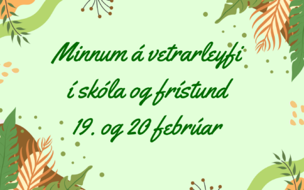 Vetrarleyfi í febrúar